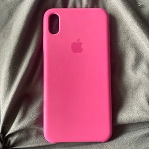 iPhone XS hot pink phone case